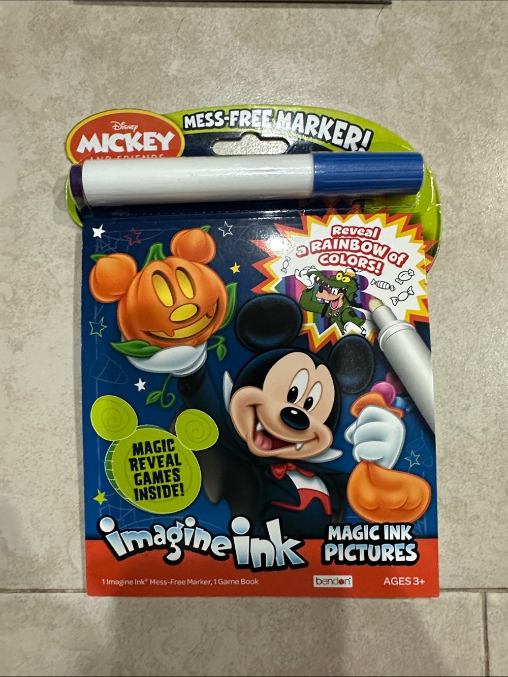 Disney Mickey Imagine Ink Magic Ink Pictures - Blue, White, Orange, Black